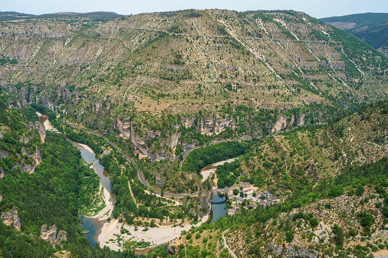 Randonnée GR736® de Ste-Enimie à La Malène · Sainte-Enimie