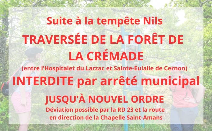 Randonnée De l'Hospitalet-du-Larzac au Viala-du-Pas-de-Jaux à pied · L'Hospitalet-du-Larzac