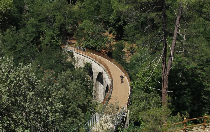 VTT Voie Verte La Cévenole du Collet-de-Dèze à Sainte-Cécile-d'Andorge · Sauveplane