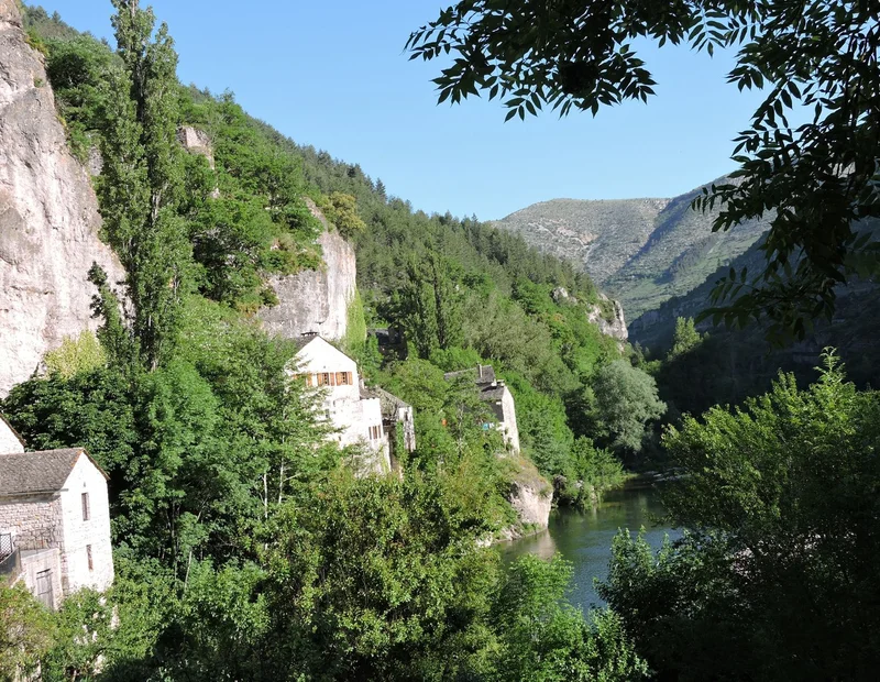 Randonnée Du haut Tarn à la cité médiévale · Ispagnac