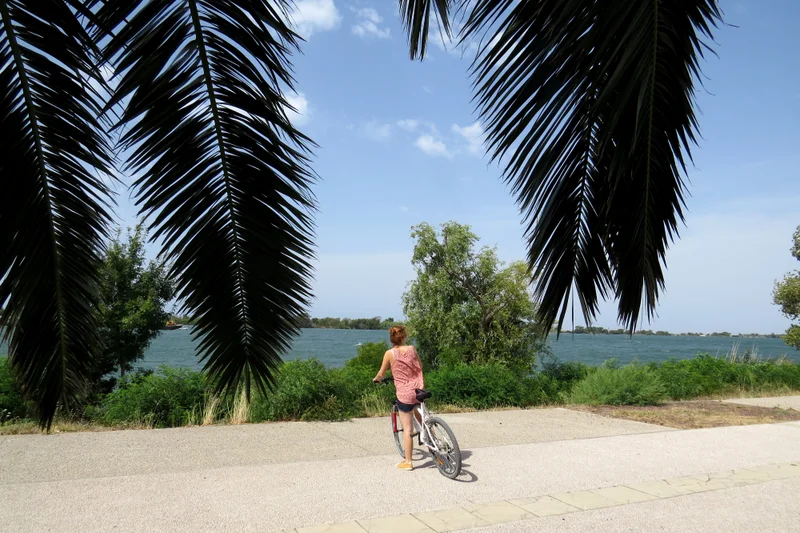 Vélo de route SALIN-DE-GIRAUD - PORT-SAINT-LOUIS - Sur les rives du Rhône à vélo · Salin-de-Giraud