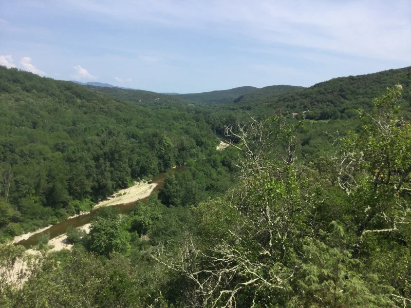VTT VTT-FFC® - Gorges de la Cèze et tour du plateau · Méjannes-le-Clap