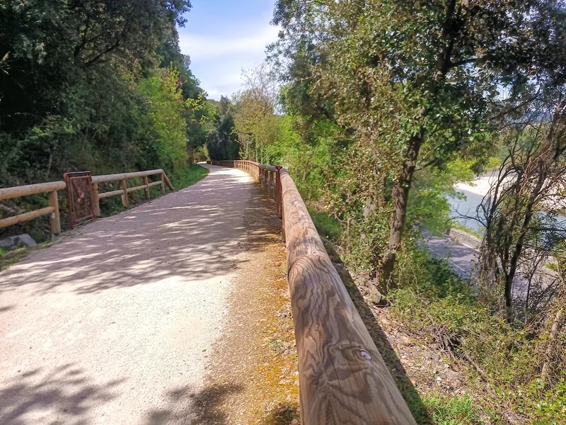 Vélo de route Voie verte de Anduze à Cardet · Anduze