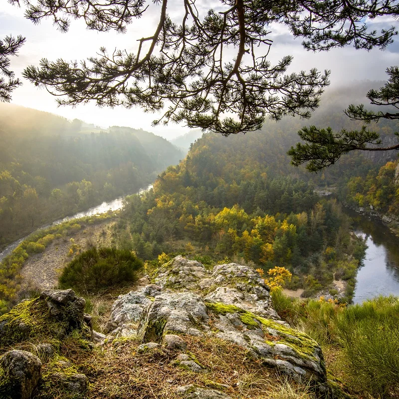 Randonnée GR3 Source et Gorges de la Loire · Aurec-sur-Loire