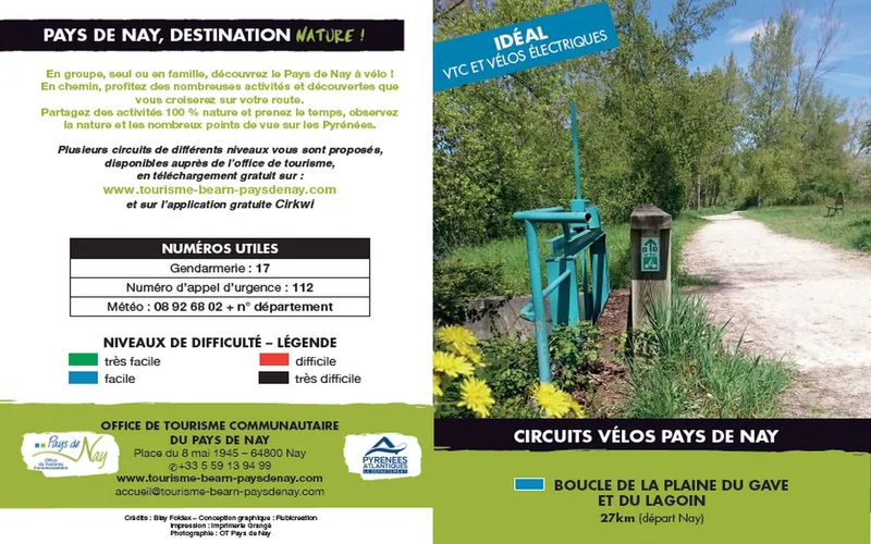 Vélo de route Circuit vélo 2 : boucle de la plaine du Gave et du Lagoin · Nay