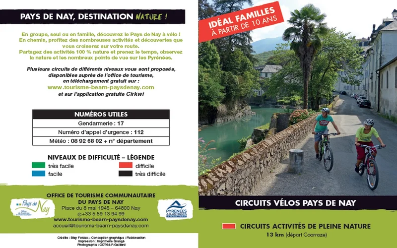 Vélo de route Circuit vélo 4 : multi-activités de pleine nature en famille · Coarraze