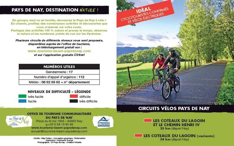 Vélo de route Circuit vélo 6 : les coteaux du Lagoin · Nay