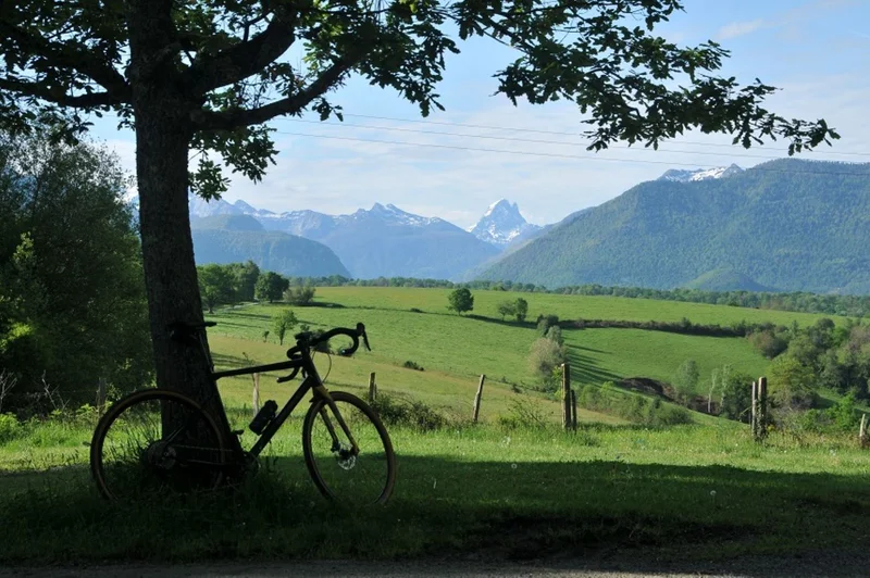 Vélo de route La boucle du piémont ossalois à vélo · Rébénacq