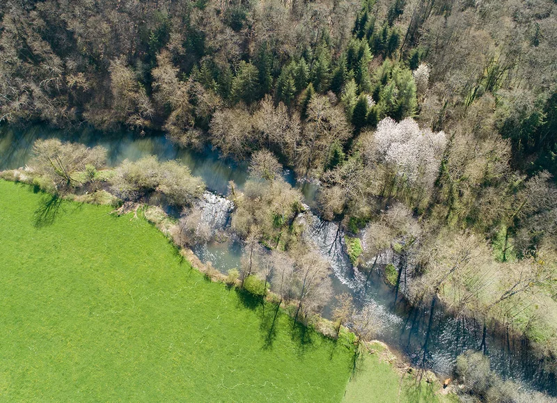 Randonnée Sentier Les Méandres de l'Orne : Au fil de l’Eau, Notre-Dame-de-la-Pitié · Ménil-Jean