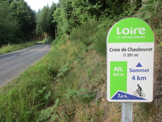 Vélo de route COL de La Croix de Chaubouret depuis St-Chamond · Saint-Martin en Coailleux
