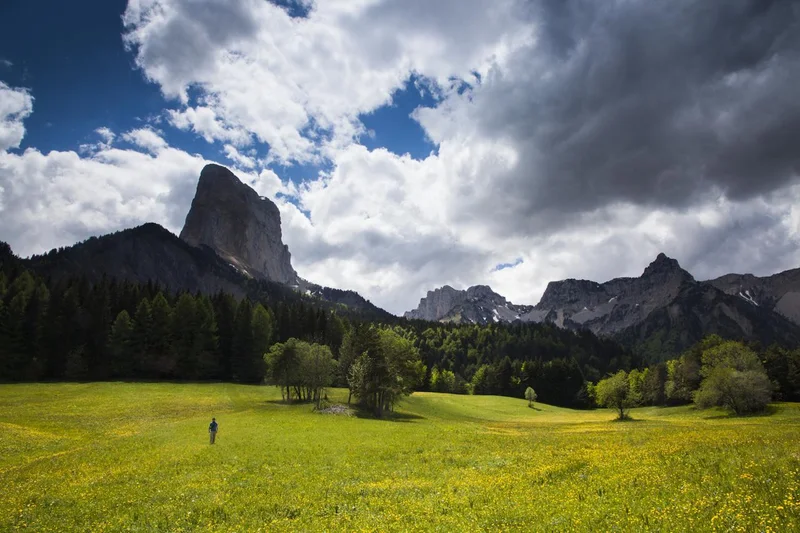 Randonnée Entre Mont Aiguille et la crête du Brisou · Gresse-en-Vercors