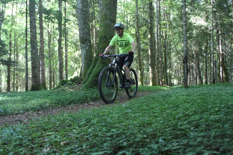 VTT Parcours VTT 56 bleu - Le Jorat - Espace FFC Ain Forestière · Brénod