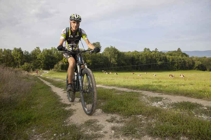 VTT Parcours VTT rouge N°41 - Boucle du Grand Colombier - Espace FFC Ain Forestière · Corbonod