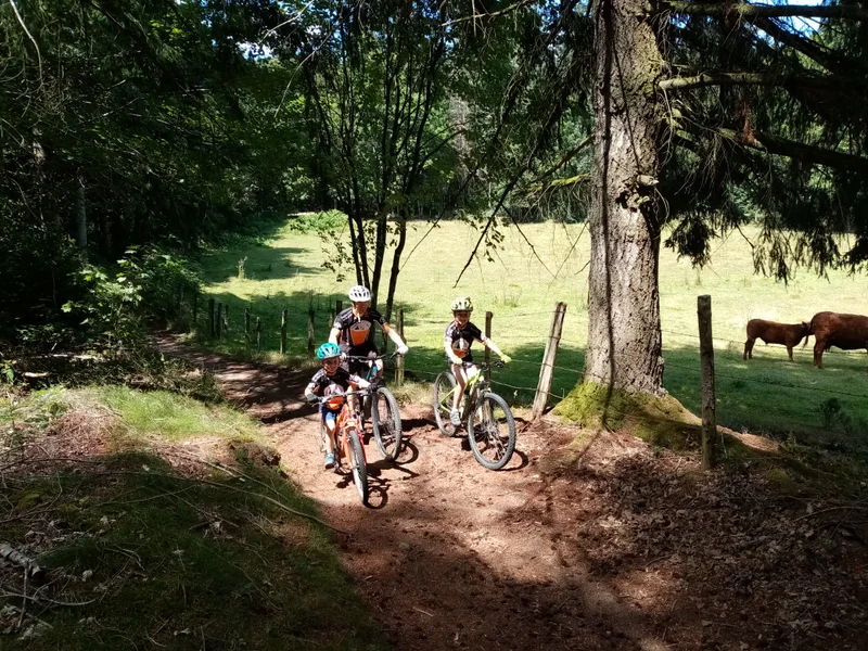 VTT Circuit n°21 - Le Roc du Guet - Espace VTT-FFC Massif des Bois Noirs · Chabreloche