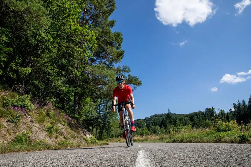 Vélo de route Circuit cyclo - La Châtaigneraie entre Cère et Rance · Saint-Mamet-la-Salvetat