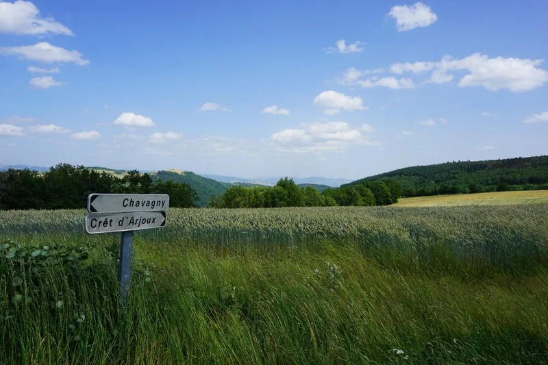 Vélo de route Monts du Lyonnais - Entre granit et pierres dorées - Boucle 2.1 · Sain-Bel