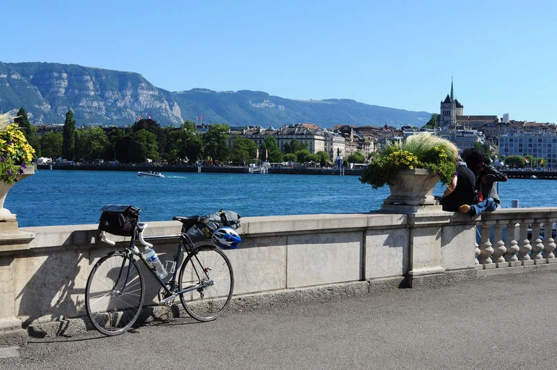 Vélo de route ViaRhôna à vélo - Étape 03 - Genève > Vulbens · Genève
