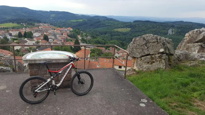 VTT Circuit n°55 - Le Puy Snidre - Espace VTT-FFC Massif des Bois Noirs · Lavoine