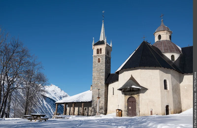 Randonnée Sentier de La Loy : balade en raquettes au départ de Notre-Dame-de-la-Vie · Saint-Martin-de-Belleville