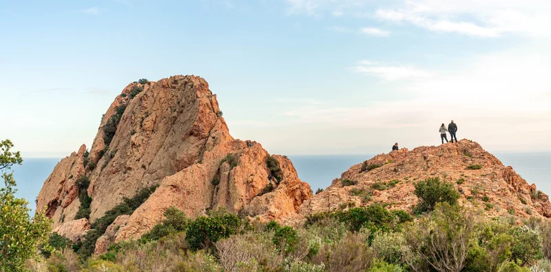 Randonnée Rocher Saint-Barthélémy depuis la Pointe de l'Observatoire · Saint-Raphaël